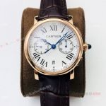 (GZF) Faux Cartier Ronde De Cartier Chronograph Watch 40mm